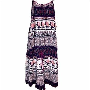 MOSSIMO BOHO PLUM AND BLUE ROMPER